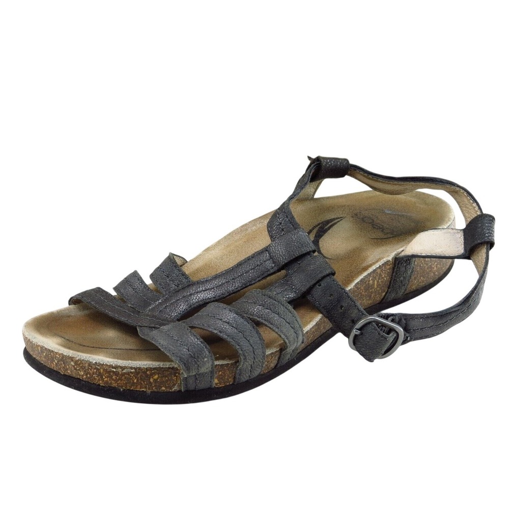 Abeo Sz 5.5 M Gray Gladiator Leather Women Sandals‎
